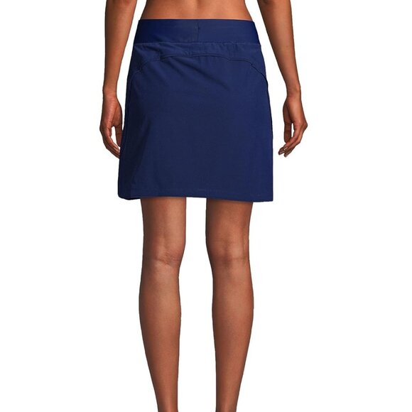 NWT Lands' End Women Comfort Waist Swim Skirt Deep Sea Navy Size 2-24W $65 4C695 - Picture 2 of 5